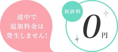 途中で追加料金は発生しません!